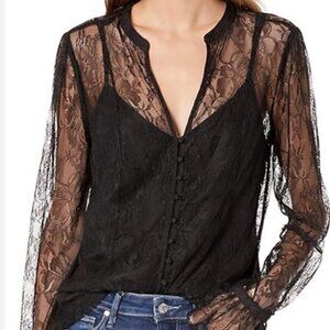 Paige Saldana lace blouse size XS
